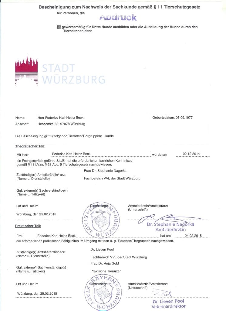 Sachkundenachweis